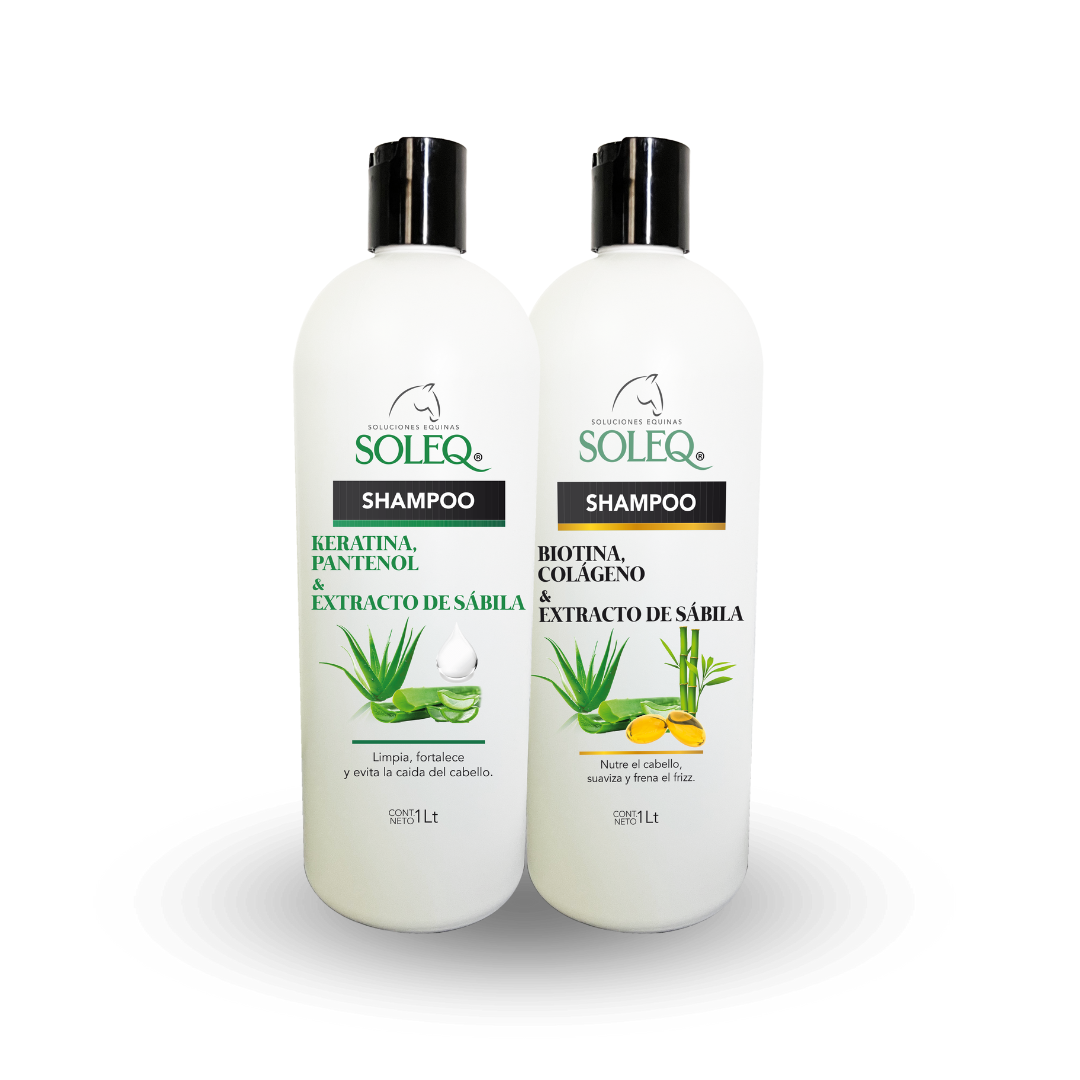 Shampoo Biotina y Shampoo Keratina y Sábila