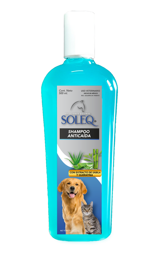 Shampoo anticaída para perros