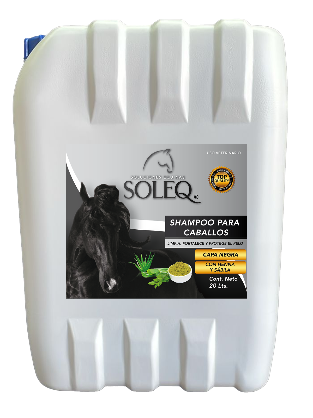 Shampoo Soleq Capa Negra 20Lts.